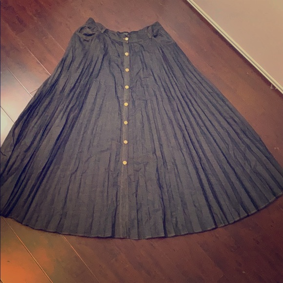 Black Denim Skirt - Picture 1 of 2